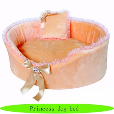 Beautiful pet round bed, pretty bed animal products, princess dog bed